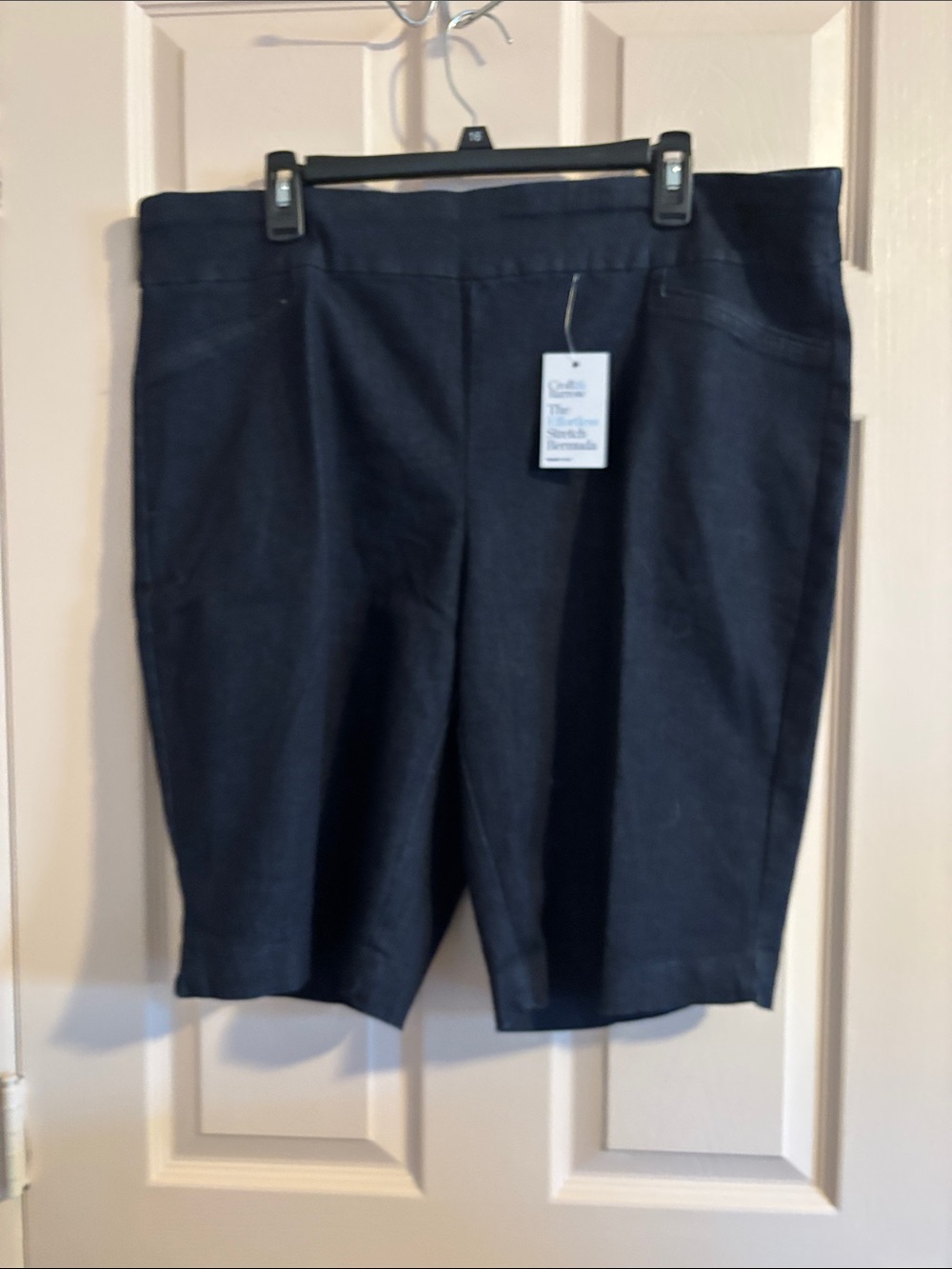 croft & barrow Navy Bermuda Stretch Shorts